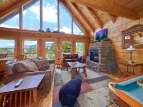 Luxury mountain cabin with panoramic view, 3 bed, 4 bath, Sleeps 12